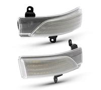 Jodriva Indicatore di direzione indicatore di direzione dinamico a specchio ambrato 2 pezzi, for Subaru, Crosstrek, for Forester, Impreza Legacy Outback WRX STI Spia luminosa per auto(Dynamic Clear Ca