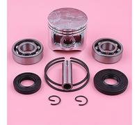 Jodriva Kit anello elastico for pistone da 45 mm Cinese 5200 52cc Set paraolio cuscinetto manovella motosega di ricambio Sostituisci parte sega a catena Kit cuscinetto albero motore motosega