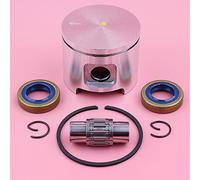 Jodriva Kit anello elastico perno pistone da 48 mm, for Husqvarna 61, for JONSERED 630, cuscinetto ad ago paraolio motosega pezzo di ricambio Kit cuscinetto albero motore motosega