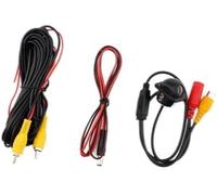 Jodriva Kit camma per retromarcia automatica Telecamera di parcheggio Retromarcia Piccola immagine CCD Impermeabile e protezione solare Modelli grandangolari da 170(BLACK 6 m wire)