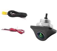 Jodriva Kit camma per retromarcia automatica Telecamera per retromarcia 180° 4K 1080P Visione notturna Ahd per auto con interruttore a pulsante(BLACK CVBS)