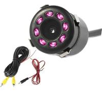 Jodriva Kit camma per retromarcia automatica Telecamera per retromarcia impermeabile per auto 8 Backup Back Monitor per parcheggio automatico Ccd Video HD Reverse(BLACK B)