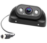 Jodriva Kit camma per retromarcia automatica Telecamera per retrovisione Cvbs Ahd 1080P per auto, per camion, autobus, monitor da parcheggio, visione notturna, retromarcia, 12-24 V(BLACK 4 PIN)
