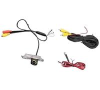 Jodriva Kit camma per retromarcia automatica Telecamera posteriore 1080P Hd 170 per auto, per Bmw, per 3 Serie 5, per X5, per X6, per X1 1 2008-2012(BLACK Static state 720)