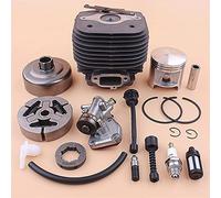 Jodriva Kit Cilindro pistone Frizione pignone Tamburo Cerchio Filtro Olio Carburante Pompa Motosega 58mm, for STIHL, 070 Tamburo Frizione Motosega