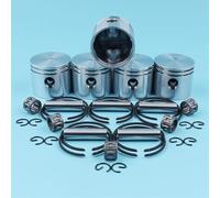 Jodriva Kit cuscinetto ad ago con dito e perno dell'anello del pistone da 41,1 mm, for Partner, 350 351 352 370 371 390 401 420, for Poulan, 220 221 260 Motosega Kit pistone per motosega