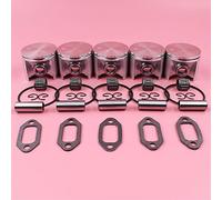 Jodriva Kit cuscinetto ad ago for anello pistone da 50 mm, for Husqvarna, parti di motosega 268 268K 501659403 W Anello elastico for guarnizione marmitta Kit silenziatore per motosega