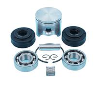 Jodriva Kit Cuscinetto ad ago paraolio manovella Anello pistone da 42 mm, for Husqvarna, Perno Anello Elastico Motosega 340 345 346 503 90 73-71 503907371 Kit pistone per Motosega