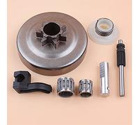 Jodriva Kit Cuscinetto Tamburo Frizione, Pompa Olio, pistone, oliatore, ingranaggio a Vite Senza fine, Parti Motosega, for Husqvarna, 340 345 350, for JONSERED, 2145 2150 Tamburo Frizione Motosega