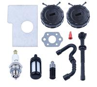Jodriva Kit di messa a punto della candela del filtro dell'olio del gas dell'aria, for STIHL, MS170 MS180 017 018 MS 170 180 Guarnizione carburatore motosega Tubo carburante per motosega