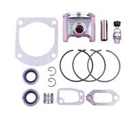 Jodriva Kit fasce elastiche da 50 mm, for , 266 268 Guarnizioni paraolio valvola di decompressione Cuscinetto ad ago Motosega Sostituisci il pezzo ricambio Kit cuscinetto albero motore motosega