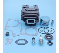 Jodriva Kit guarnizioni paraolio pistone cilindro da 52 mm, for STIHL, MS381 038 MS 381 Pezzi di ricambio for gabbia dell'ago for motosega 1119 020 1204 Kit cuscinetto albero motore motosega