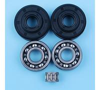 Jodriva Kit paraolio cuscinetto a sfere albero motore, for Husqvarna, 36 41 235 236 240 E 137E 142 136 136LE 141LE 141 motosega 530056363 Kit cuscinetto albero motore motosega