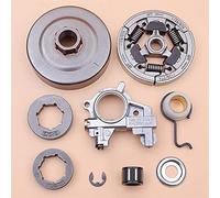 Jodriva Kit Tamburo Frizione 3 8 8T 7T Corona pignone Pompa Olio ingranaggio a Vite Senza fine Motosega, for STIHL, MS361 MS 361 11280071000 11281602004 Tamburo Frizione Motosega