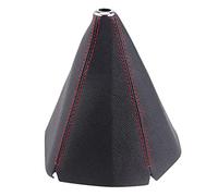 Jodriva Pomello del cambio 16mm universale in pelle PU collare for auto in fibra di carbonio automatico for leva manuale pomello copriscarpe Leggings Pomello del cambio