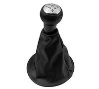 Jodriva Pomello del cambio cromato, ghetta in pelle, copri bagagliaio, collare, for Citroen, Berlingo III MK3, Peugeot o Partner, dal 2008 in poi Pomello del cambio