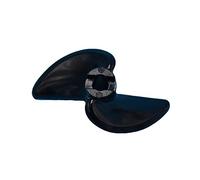 Jodriva Remo for barca RC Quant Pagaia a due pale Elica for in nylon ad alta resistenza 3mm/4mm Albero dell'elica Rc Elica per motore fuoribordo(D38mmfor4mm)