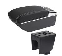 Jodriva Scatola bracciolo for auto Scatola portaoggetti for console centrale Accessori interni, for Chevrolet, for Aveo T200 T250 T255 Accessori auto Bracciolo per auto(BLACK C3 White Line 7usb)