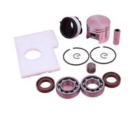 Jodriva Set di anelli con pistone da 38 mm, per STIHL, MS180 018 MS 180 parte motosega cuscinetto di ingresso filtro aria guarnizione olio kit cuscinetto albero motore per motosega