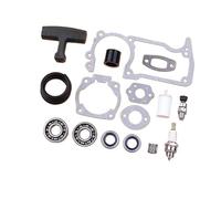 Jodriva Set di guarnizioni for cuffia di aspirazione con rilascio di compressione, cuscinetti albero motore, for pezzi di ricambio for motoseghe 51 55, attrezzi da giardino Guarnizione per olio motore