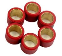 Jodriva Set rulli variatore scooter 16x13mm 50cc modelli 4 tempi, for Django Kisbee V-Clic disponibile in pesi da 4g a 7g Peso della puleggia dello skateboard(BLACK 16x13mm 6.5g)