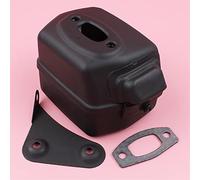 Jodriva Silenziatore di scarico con kit guarnizioni staffa, for Husqvarna, 50 51 55, for Rancher, parti for motoseghe Kit silenziatore per motosega