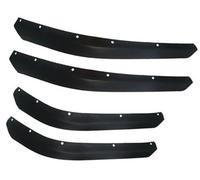 Jodriva Strisce parafanghi da 4 pezzi, passaruota larghi, striscia decorativa in ABS, for Jeep, Wrangler JL 2018-2022 Rivestimento passaruota