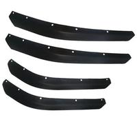 Jodriva Strisce parafanghi da 4 pezzi, passaruota larghi, striscia decorativa in ABS, for Jeep, Wrangler JL 2018-2022 Rivestimento passaruota