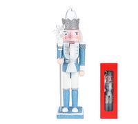 Jodsen Schiaccianoci in Legno di Natale 30 cm, Soldati Figure Tradizionali, Decorazioni Natalizie (Re)