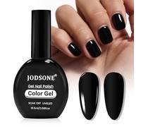 JODSONE 16,5 ml grande volume di smalto gel nero dello stesso colore bottiglia senza strofinare lucido durevole nail art fai da te