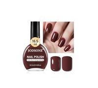 JODSONE 16,5 ml Smalto per unghie marrone Smalto per unghie ad asciugatura rapida e grande volume, asciugatura veloce e colore a lunga durata Nail art fai da te Manicure a casa Regalo per donne