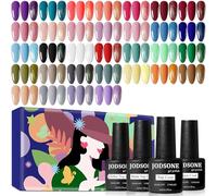 JODSONE 36 pezzi Set Smalto Gel - Kit Unghie con 32 Colori Kit Smalto Gel Base Smalto No Strofinare Top coat opaco Set di smalti verde blu rosso rosa collezione regali per le donne
