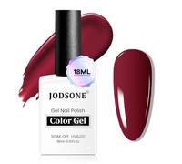 JODSONE Borgogna Red Gel Polish Gel Polish Nail Polish Deep Red Color High Gloss Soak Off U V Light Nail Manicure Salon fai da te a casa