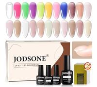 JODSONE Builder Color Gel Top Coat Base Coat Extension Gel 22 Pcs Kit durevole lucido regalo per donne