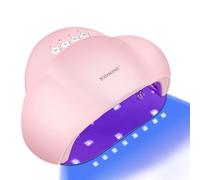 JODSONE Lampada per Unghie a Forma di Nuvola con 4 Timer e Sensore Automatico - Luce LED per Manicure Fai da Te a Casa, Rosa