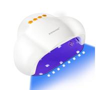 JODSONE Lampada per Unghie a Forma di Nuvola con 4 Timer e Sensore Automatico - Luce LED per Manicure Fai da Te a Casa, bianca