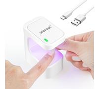 JODSONE Mini Lampada UV LED Unghie, Luce UV Portatile, unghie per smalto gel, polygel, builder, tip, colla gel per principianti, salone fai da te, lampada USB per unghie da viaggio (Weiß)