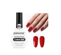 JODSONE Smalto gel rosso16,5 ml, richiede l'asciugatura sotto una lampada UV, nail art fai da te