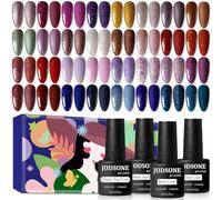JODSONE Smalto per unghie Gel Lucido Rinforzante della superficie Set per unghie in gel glitterato Set iniziale per creazione artistica minimalista 36 pezzi