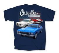 Joe Blow Chevelle Rosso Bianco Blu Classico American Made Muscolo Auto Da Maglia