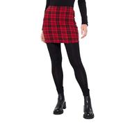Joe Browns Check Print Skirted Leggings Pantaloni Casual, Rosso, 48 Donna