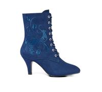 Joe Browns Chic Embroidered Lace Up Ankle Boots, Stivaletto Donna, Blu, 38 EU