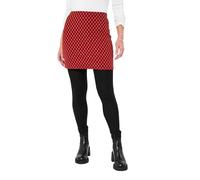 Joe Browns Comfortable Fit Check Skirted Leggings Pantaloni Casual, Rosso, 44 Donna