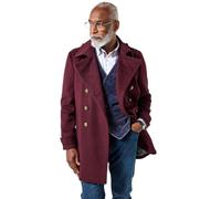 Joe Browns Double Breasted Contrast Lined Military Coat Cappotto, Viola, L Uomo