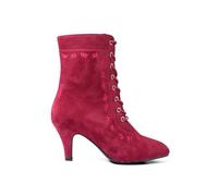 Joe Browns Flower Embroidered Ankle Boots, Stivaletto Donna, Rosso, 36 EU