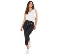 Joe Browns Pantaloni Capri da Donna Rock Chick con Bottoni, Nero, 52