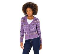 Joe Browns V-Neck Floral Cardigan Maglione, Viola, 42 Donna