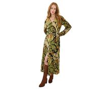 Joe Browns V Neck Floral Print Boho Maxi Dress Vestito, Nero, 44 Donna