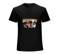 Joe Burrow 90s Bootleg Rap Style Fan Art T-Shirt Graphic Printed Mens Black Mens Unisex Tee M