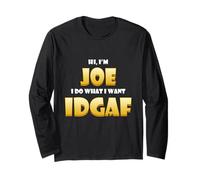 Joe Costume IDGAF Meme Personalized First Name Joseph Maglia a Manica